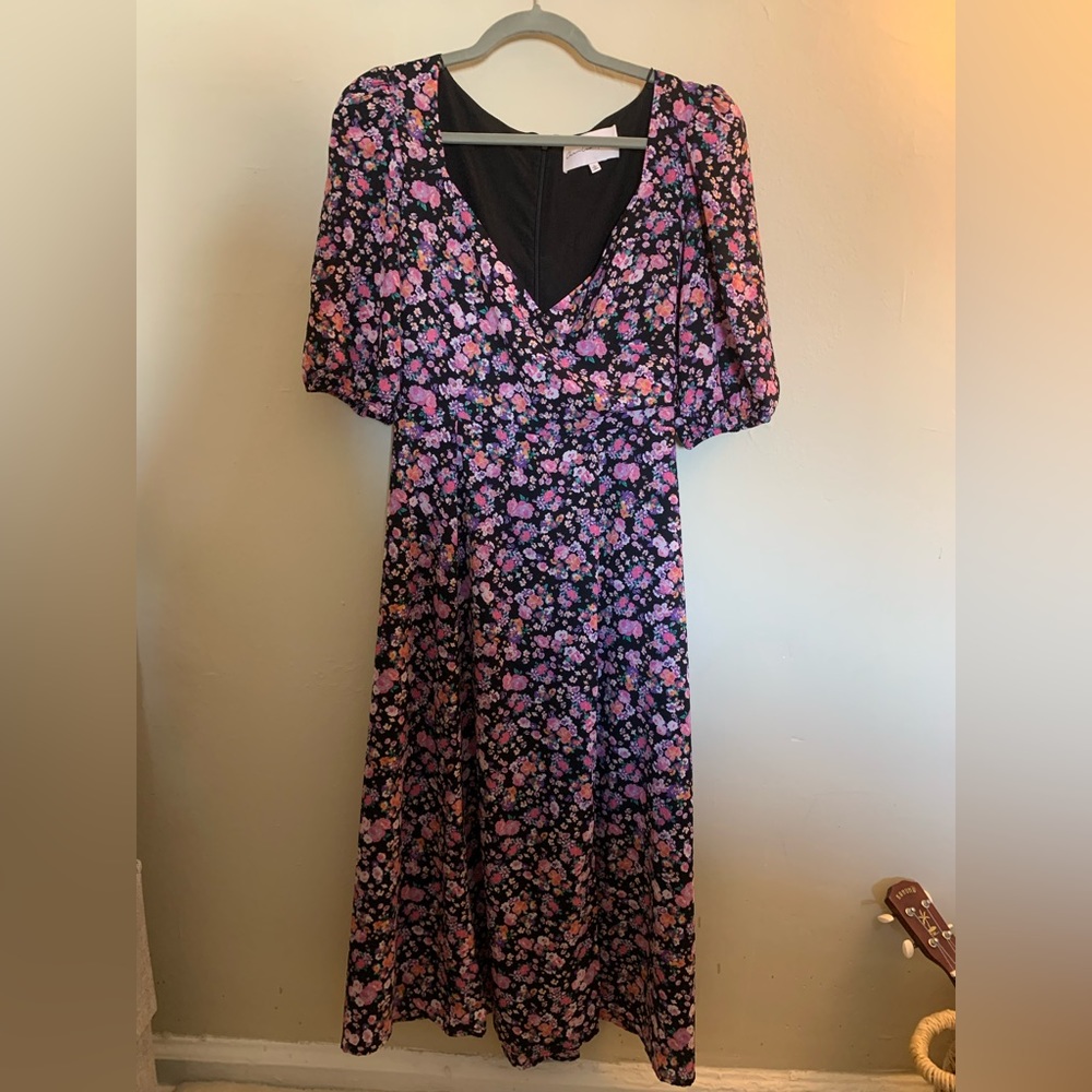 Charles Henry flower maxi dress